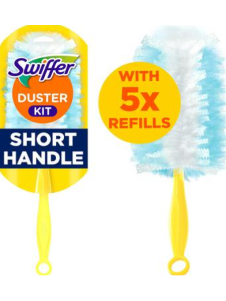Комплект для уборки пыли Swiffer Duster (1 ручка + 5 насадок для пыли)