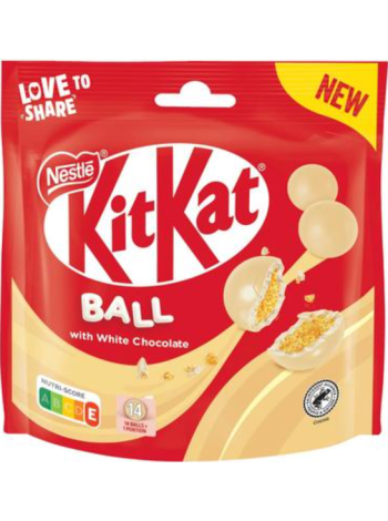 Хрустящие злаковые шарики с начинкой в белом шоколаде Nestlé KitKat Ball White Chocolate 140 г