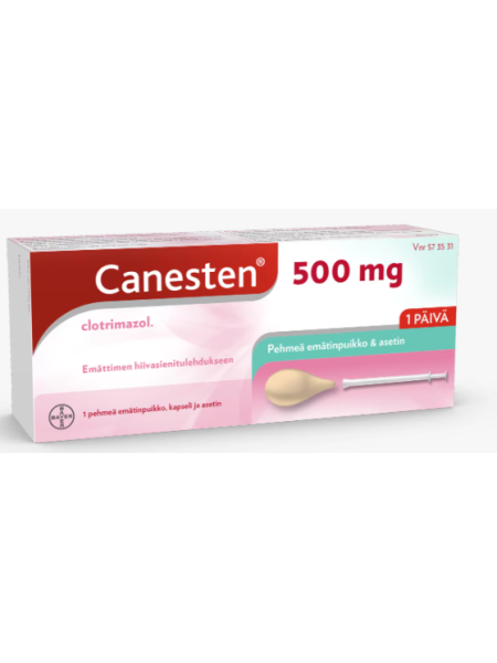 Капсула для лечения вагинальных и вульвовых инфекций CANESTEN 500mg 1 шт