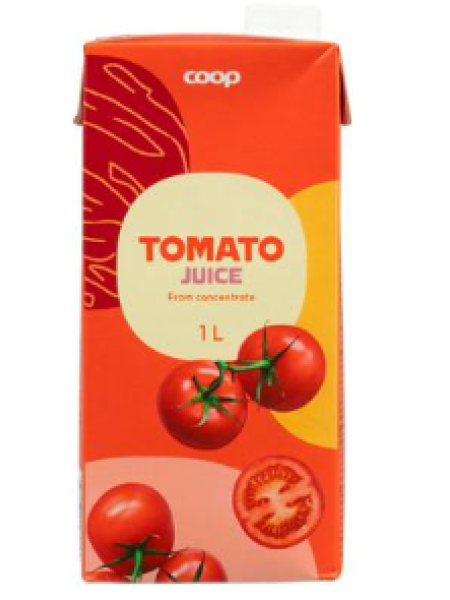 Томатный сок Coop Tomaatti 1л