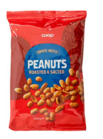 Арахис с солью Coop suolapähkinät 500 г