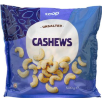 Орехи кешью Coop cashewpähkinät suolaamaton 500г несоленые