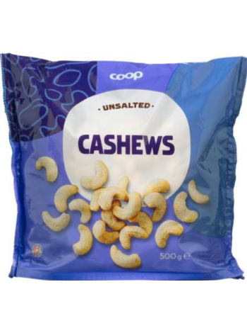 Орехи кешью Coop cashewpähkinät suolaamaton 500г несоленые