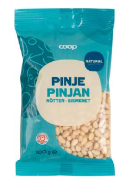Кедровые орехи Coop pinjansiemenet 100 г