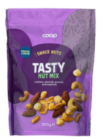 Смесь жареных и соленых орехов Coop Nut Mix 200 г
