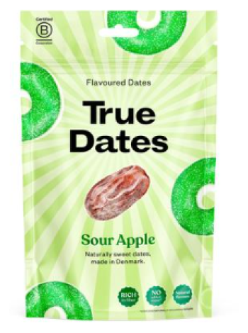 Финики без косточек со вкусом настоящего терпкого яблока True Kirpeän omenan makuisia kivettömiä taateleita 100 г