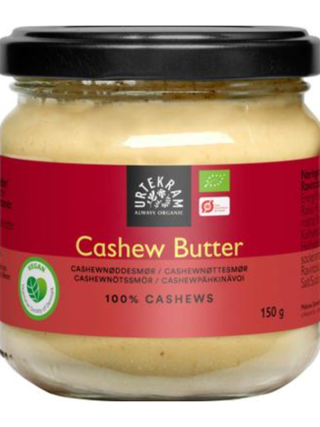 Органическое масло кешью URTEKRAM Luomu Cashewpähkinävoi 150г