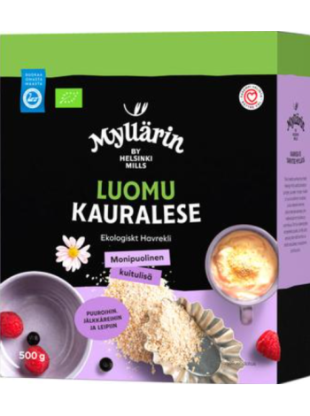 Овсяные отруби органические Myllärin Luomu Kauralese 500г