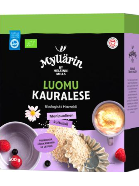 Овсяные отруби органические Myllärin Luomu Kauralese 500г