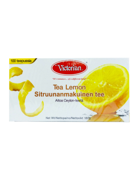 Цейлонский чёрный чай с натуральным лимонным ароматом Victorian 100 шт