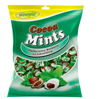 Мятные конфеты с какао-начинкой Woogie Cocoa Mints 150 г