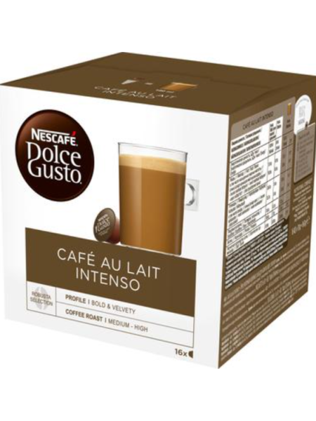 Капсулы с молочным кофе Nescafé Dolce Gusto 16капс/160г Café au Lait Intenso