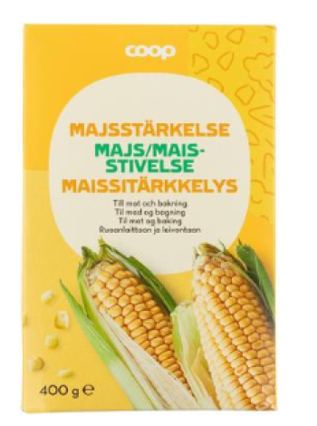 Крахмал кукурузный Coop maissitärkkelys 400г