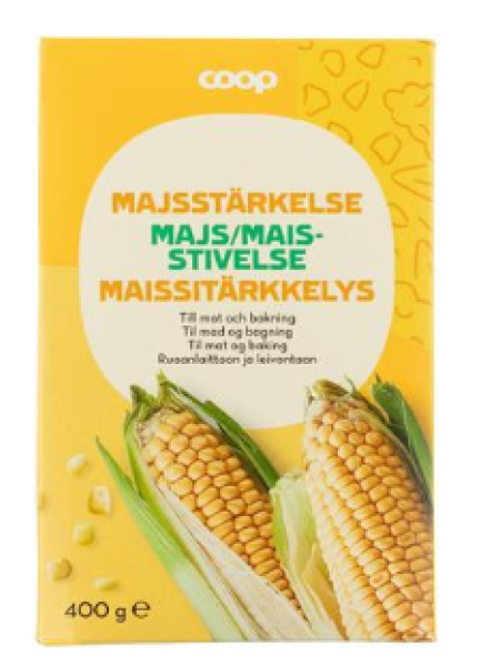 Крахмал кукурузный Coop maissitärkkelys 400г