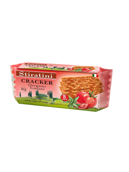 Крекеры Cracker oregano & tomato 250г с томатами и орегано