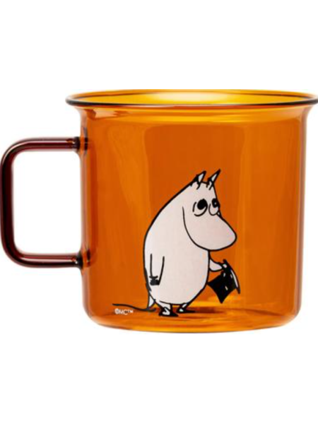 Стеклянная кружка Muurla Muumi lasimuki Muumipappa Муурла Муми-тролль Муми-папа 3,5 дл цвет рыжий