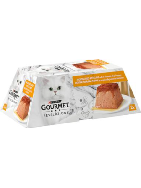 Влажный корм для кошек Gourmet Revelations 2x57г курица