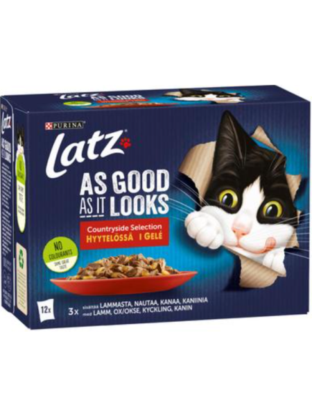 Ассорти влажного корма для кошек в желе LATZ Agail As Good As It Looks 12х85г