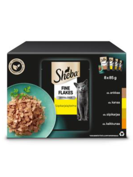 Ассорти корма для кошек в желе Sheba Delicacies 8x85г деликатесы из птицы