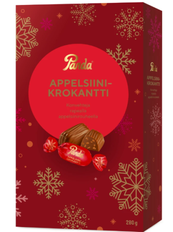 Шоколадные конфеты с кусочками апельсина Panda Orange Crunchy Confectionery 280г