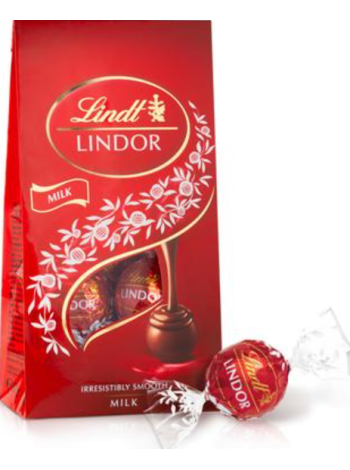Шарики из молочного шоколада с молочной начинкой Lindt LINDOR 137г