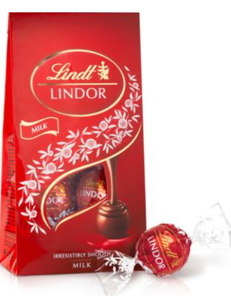 Шарики из молочного шоколада с молочной начинкой Lindt LINDOR 137г