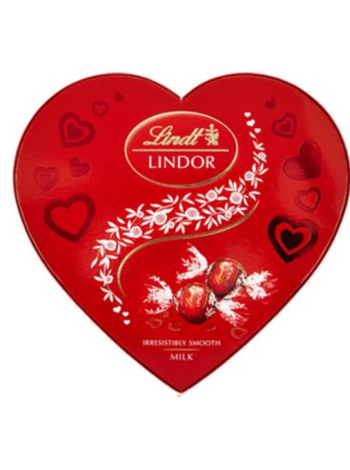 Конфеты шоколадные Lindt Lindor с начинкой в ​​форме сердца 200г