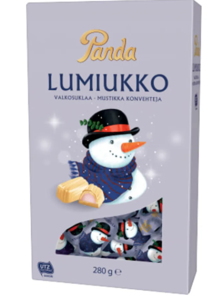 Конфеты из белого шоколада Panda Lumiukko suklaa konvehti 280г