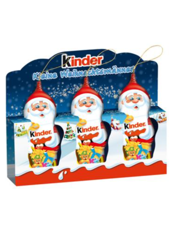 Фигурки шоколадные Деда Мороза Kinder Suklaahahmo (3x15г) 