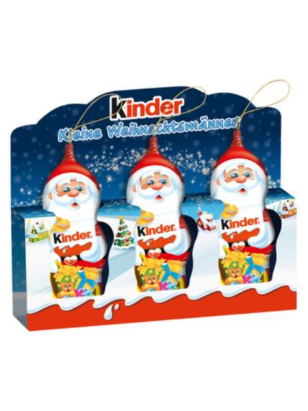 Фигурки шоколадные Деда Мороза Kinder Suklaahahmo (3x15г) 