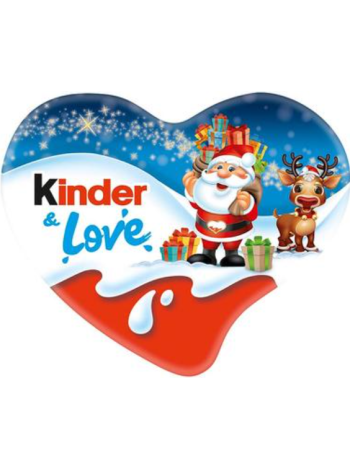 Шоколадное сердце с молочной начинкой Kinder & Love 37г