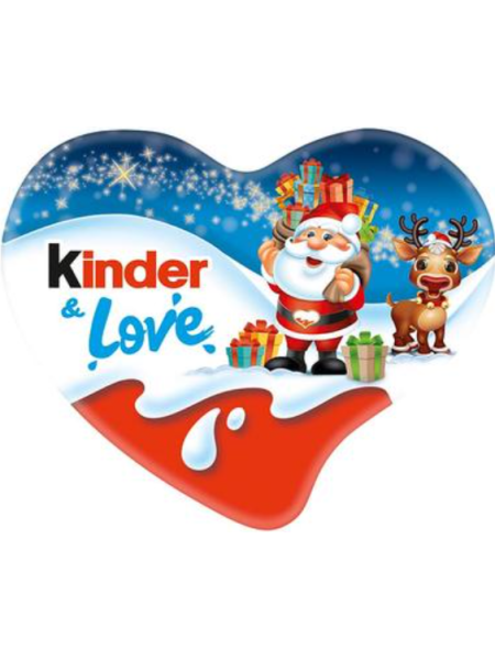 Шоколадное сердце с молочной начинкой Kinder & Love 37г