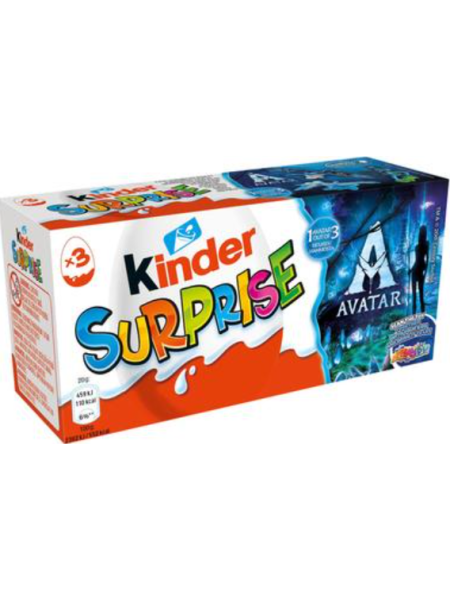 Шоколадный сюрприз с игрушкой Kinder Surprise 3х20 г