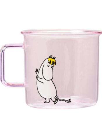 Стеклянная кружка Moomin Muurla Niiskuneiti 3,5 дл цвет розовый