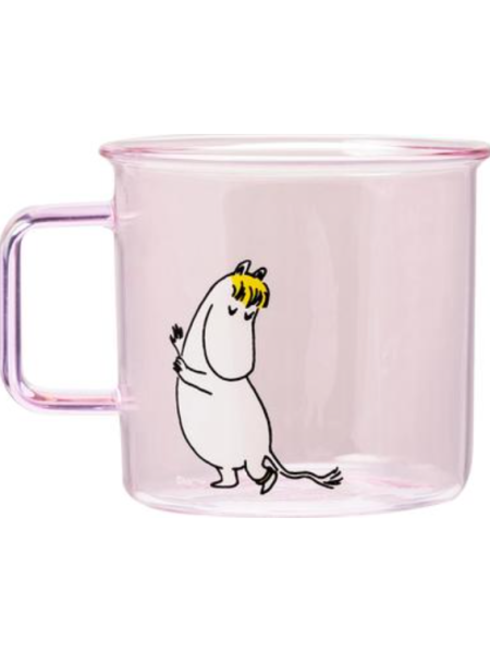 Стеклянная кружка Moomin Muurla Niiskuneiti 3,5 дл цвет розовый