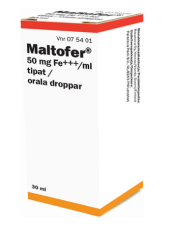 Капли Мальтофер для лечение дефицита железа без анемии MALTOFER 50 мг/мл 30 мл