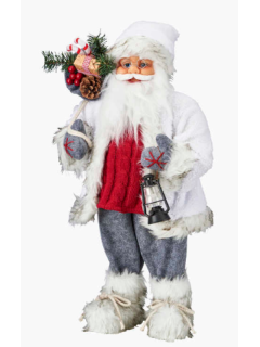 Декоративная фигурка Деда Мороза в красной шубке 60см