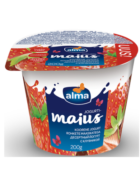 Йогурт клубничный ALMA Maasikatega jogurtimaius 200г