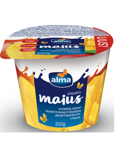 Сливочный йогурт с манго ALMA Mangoga jogurtimaius 200г