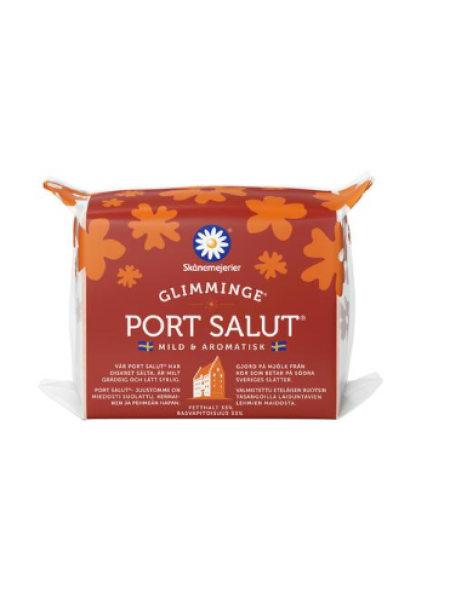 Сыр сливочный Skånemejerier Glimminge Port Salut 33% 475г