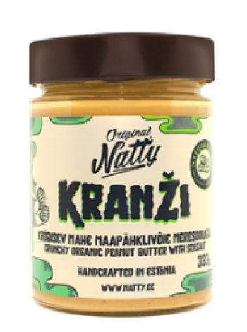 Хрустящее мягкое арахисовое масло NATTY kranži 333г
