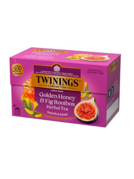 Травяной чай в пакетиках Twinings Golden Honey, Fig & Rooibos 20х2г