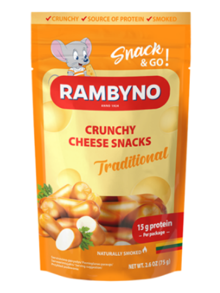 Копченые сырные шарики RAMBYNO Sulatatud suitsujuustusnäkk 75г в пакете