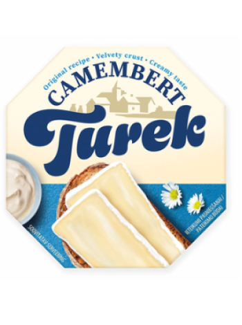 Сыр Камамбер натуральный с белой плесенью Turek Camembert Natural 120г