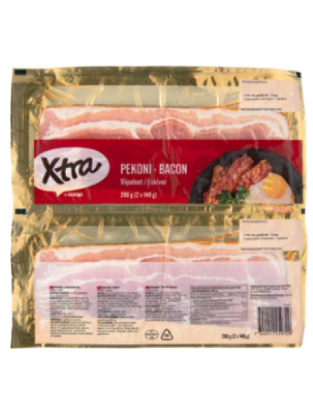 Бекон в нарезке X-TRA 2 х 140 г 