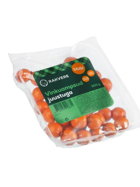 Мини сосиски с сыром RAKVERE Vinkuampsud juustuga 300г