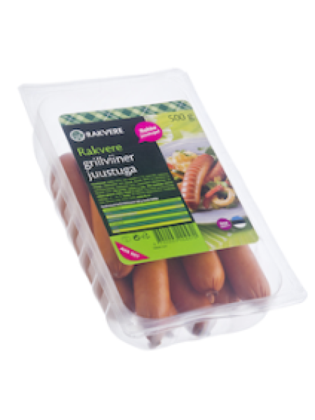 Подкопченные сосиски с сыром Rakvere Grillviiner juustuga 500г