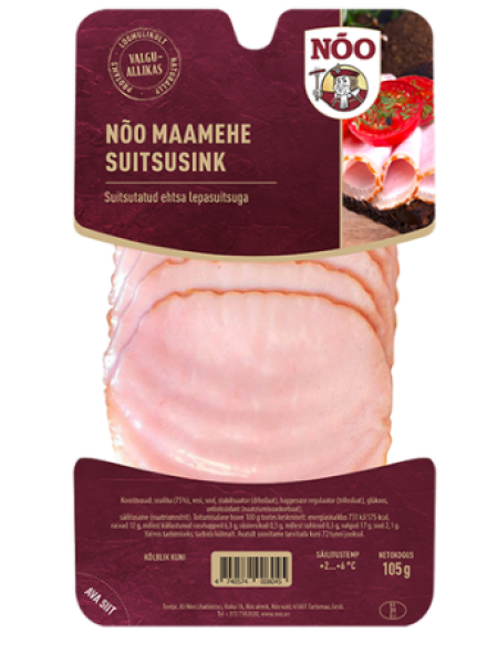 Ветчина копченая в нарезке NÕO Maamehe suitsusink 105г
