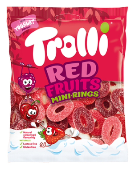 Жевательные колечки TROLLI RED FRUITS 100г  