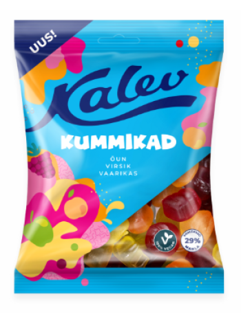 Жевательные конфеты для веганов Kalev Kummikad vegan 120г